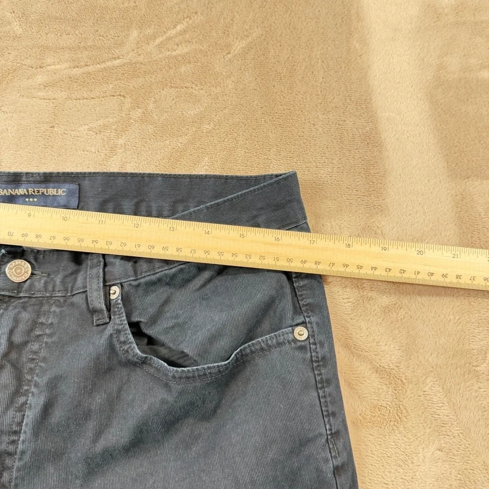 Banana Republic Corduroy Pants Mens 33x34 Navy Blue Good Straight‎ Leg Cotton